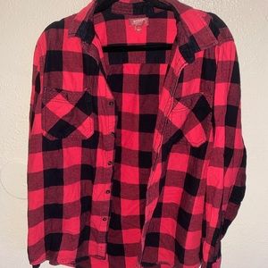 Black & Red flannel.